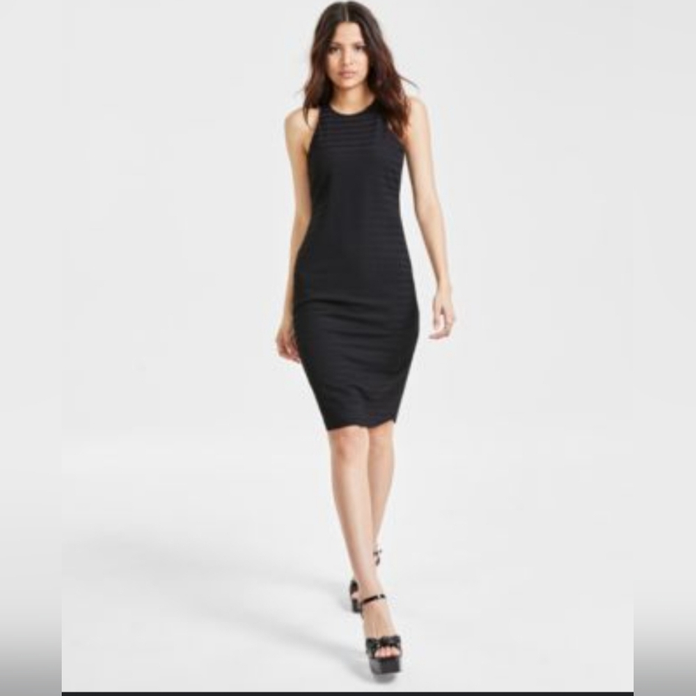 BAR III Women's Textured Bodycon Midi Dress SIZE MEDIUM NWT